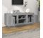 Meuble TV - Banc TV - Meuble De Rangement Pour Salon Sonoma Gris 102x35x45 Cm Bois D'ingénierie