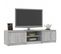 Meuble TV - Banc TV - Meuble De Rangement Pour Salon Sonoma Gris 140x40x35,5 Cm Bois D'ingénierie