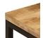 Table Basse, Table De Salon 100x50x35 Cm Bois De Manguier Solide Et Acier