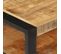 Table Basse, Table De Salon 120x55x40 Cm Bois De Manguier Massif