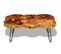 Table Basse, Table De Salon 35 Cm 6 Troncs Bois 90x60x35 Cm