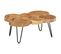 Table Basse, Table De Salon 36 Cm 6 Troncs Bois D'acacia Massif