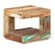 Table Basse, Table De Salon 45x45x40 Cm Bois De Récupération Massif