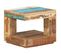 Table Basse, Table De Salon 45x45x40 Cm Bois De Récupération Massif