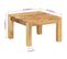 Table Basse, Table De Salon 55x55x35 Cm Bois De Manguier Massif