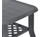 Table Basse, Table De Salon Anthracite 90x60x46 Cm Plastique