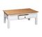 Table Basse, Table De Salon Blanc 100x60x45 Cm Pin Massif Assortiment Panama