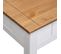 Table Basse, Table De Salon Blanc 100x60x45 Cm Pin Massif Assortiment Panama