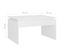 Table Basse, Table De Salon Blanc 68x50x38 Cm Bois D'ingénierie