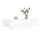 Table Basse, Table De Salon Blanc Brillant 100x49,5x31 Cm Bois D'ingénierie