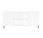 Table Basse, Table De Salon Blanc Brillant 102x44,5x50 Cm Bois D'ingénierie