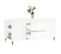 Table Basse, Table De Salon Blanc Brillant 102x44,5x50 Cm Bois D'ingénierie
