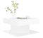 Table Basse, Table De Salon Blanc Brillant 57x57x30 Cm Bois D’ingénierie
