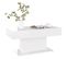 Table Basse, Table De Salon Blanc Brillant 96x50x45 Cm Bois D'ingénierie
