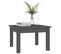 Table Basse, Table De Salon Gris 45x45x30 Cm Bois Massif De Pin