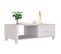 Table Basse, Table De Salon Blanc 100x55x35 Cm Bois Massif De Pin