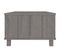 Table Basse, Table De Salon Gris Clair 100x55x35 Cm Bois Massif De Pin