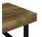 Table Basse, Table De Salon Marron Foncé Et Noir 120x60x40 Cm Mdf Et Fer