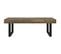 Table Basse, Table De Salon Marron Foncé Et Noir 120x60x40 Cm Mdf Et Fer