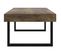 Table Basse, Table De Salon Marron Foncé Et Noir 120x60x40 Cm Mdf Et Fer