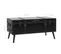 Table Basse, Table De Salon Mdf Et Acier 102x51x48 Cm