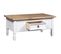 Table Basse, Table De Salon Pin Mexicain Gamme Corona Blanc 100x55x44 Cm