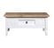 Table Basse, Table De Salon Pin Mexicain Gamme Corona Blanc 100x55x44 Cm