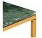 Table Basse, Table De Salon Vert 60x60x35 Cm Pierre Véritable Et Texture Marbre