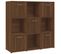 Bibliothèque, Étagère, Meuble De Rangement Chêne Marron 90x30x90 Cm Bois D'ingénierie