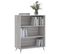 Bibliothèque, Étagère, Meuble De Rangement Sonoma Gris 69,5x32,5x90 Cm Bois D'ingénierie