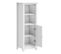 Armoire De Salle De Bain - Armoire De Toilette - Meuble De Rangement Blanc 40x34x110 Cm Pin Massif