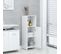 Armoire De Salle De Bain - Armoire De Toilette - Meuble De Rangement Blanc Brillant 30x30x95 Cm