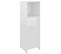 Armoire De Salle De Bain - Armoire De Toilette - Meuble De Rangement Blanc Brillant 30x30x95 Cm