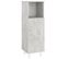 Armoire De Salle De Bain - Armoire De Toilette Gris Béton 30x30x95 Cm Bois Ingénierie