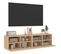 Meubles TV Muraux 2 Pièces - Banc Télé Chêne Sonoma 60x30x30cm Bois Ingénierie