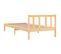 Lit Contemporain Simple - Cadre De Lit Bois De Pin Massif 90x190 Cm Simple