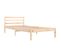 Lit Contemporain Simple - Cadre De Lit Bois De Pin Massif 90x200 Cm