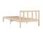 Lit Contemporain Simple - Cadre De Lit Bois De Pin Massif 90x200 Cm