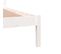 Lit Double - Lit Adulte Simple - Cadre De Lit Bois Massif De Pin 140x190 Cm Blanc