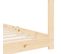 Lit Enfant - Lit Simple Contemporain - Cadre De Lit Bois De Pin Massif 70x140 Cm