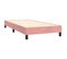 Lit Contemporain Simple - Cadre De Lit Rose 90x190 Cm Velours