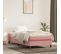 Lit Contemporain Simple - Cadre De Lit Rose 90x190 Cm Velours