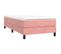 Lit Contemporain Simple - Cadre De Lit Rose 90x190 Cm Velours