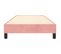 Lit Contemporain Simple - Cadre De Lit Rose 90x190 Cm Velours