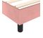 Lit Contemporain Simple - Cadre De Lit Rose 90x190 Cm Velours