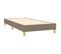 Lit Contemporain Simple - Cadre De Lit Taupe 90x200 Cm Tissu