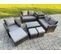 Salon De Jardin En Rotin 8 Places Ensemble Canapé-chaise De Jardin Gris Foncé