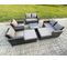 Salon De Jardin En Rotin Ave 2 Grand Tabouret Gris Foncé