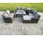 7 Places Salon De Jardin En Rotin Ave Table Basse Canapé Deux Places Table D'appoint