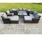 8 Places Salon De Jardin En Rotin Salon De Jardin De Jardin Ave Chaises Gris Foncé